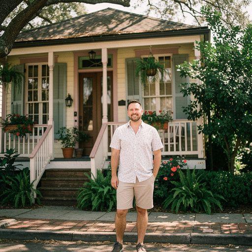 Архитектурные детали старинного дома с балконами и цветами.